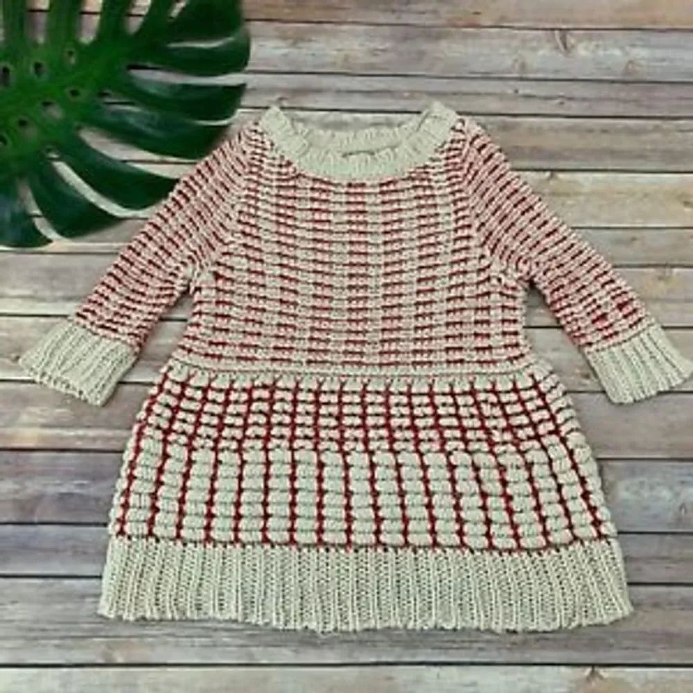 Anthro-Fiets Voor 2 Hidden Glow Sweater Sz S
